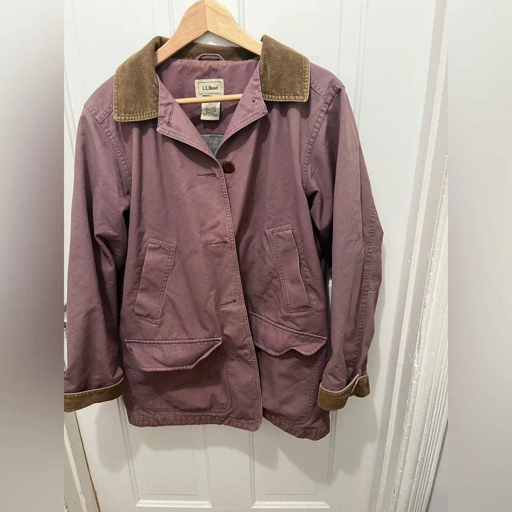 L.L. Bean Purple Mauve Barn Coat - Picture 1 of 6